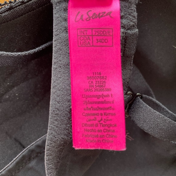 La SENZA BEYOND SEXY Padded Strappy Lacy Mesh Corset Push-Up Size 34DD - Picture 10 of 16